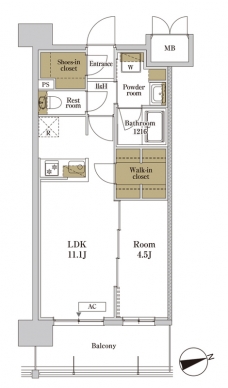 RJRプレシア川口の間取り図