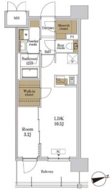 RJRプレシア川口の間取り図