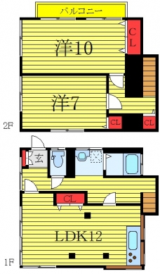 南鳩ヶ谷戸建の間取り図