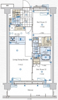 GENOVIA赤羽の間取り図