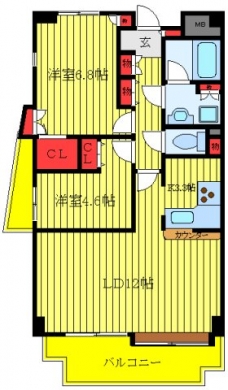 スポルク浮間の間取り図