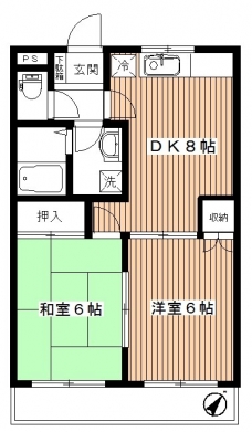 グローガーデンⅡ　３０３の間取り図