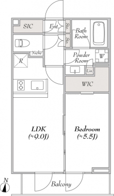 ルミーク本町イースト の間取り図