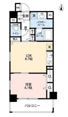 ミルーナヒルズDUE大宮の間取り図