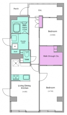 レジディア千川プレイスの間取り図