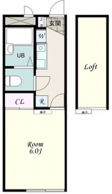 花梨Ⅰ番館の間取り図