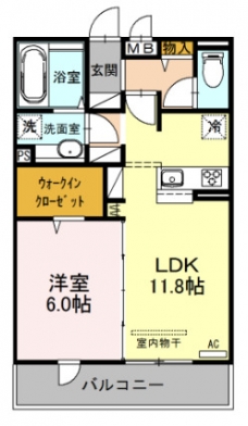 D-roomTODA FRONT COURT Aの間取り図