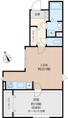 リトルズトーン城北公園の間取り図