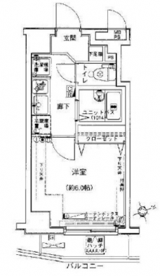 ヴェルト池袋ウエストフォートの間取り図