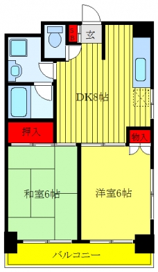 グランセピア日暮里の間取り図