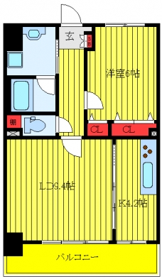レアルカスカータ板橋区役所の間取り図