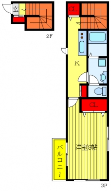 カシオラⅡの間取り図