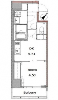リビオメゾン上野入谷の間取り図