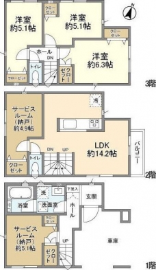 Kolet中浦和#10の間取り図