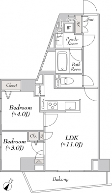ルミーク文京千石の間取り図