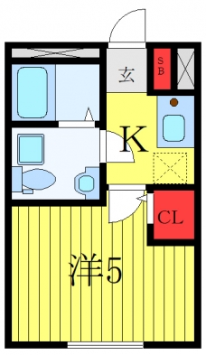 栄町レジデンスの間取り図