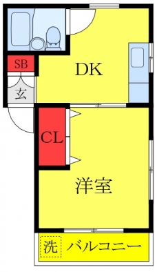 白川ハイツの間取り図