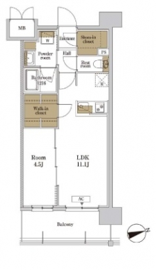 RJRプレシア川口の間取り図