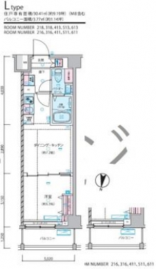 ジェノヴィア練馬春日町スカイガーデンの間取り図