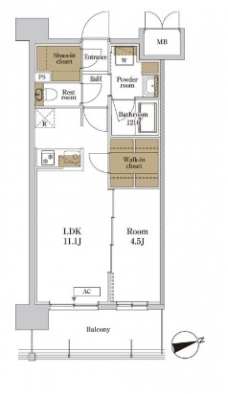 RJRプレシア川口の間取り図