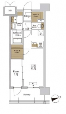 RJRプレシア川口の間取り図