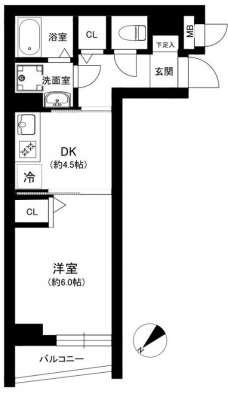 クリアル落合南長崎の間取り図
