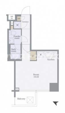 LA.XEBEC東十条の間取り図