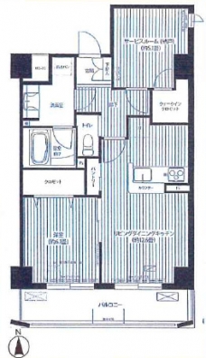 フィルージュ浦和常盤の間取り図