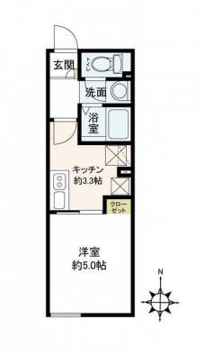 エスメラルダ日暮里の間取り図