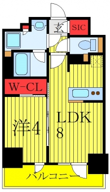 プレミスト板橋の間取り図