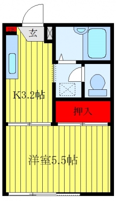 エステート稲荷台の間取り図