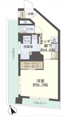 川口ファミリーマンションの間取り図
