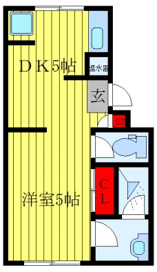 メゾン・ド・テラスの間取り図