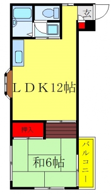 グリーンコート四谷の間取り図