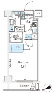 アジールコート山手動坂の間取り図