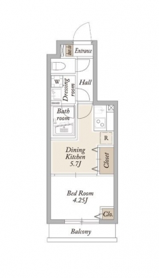KDXレジデンス池袋要町の間取り図