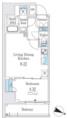 プライムブリス板橋本町の間取り図