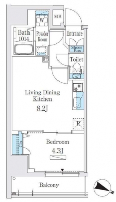 プライムブリス板橋本町の間取り図