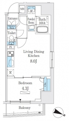 プライムブリス板橋本町の間取り図