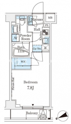 アジールコート山手動坂の間取り図