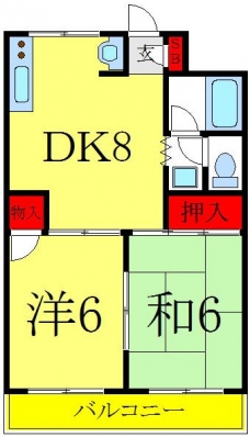 サン・セイワ若木の間取り図
