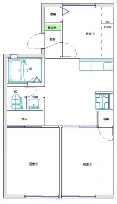 グリーンパークタカノの間取り図