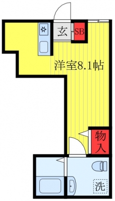 グランソレイユ下北沢の間取り図