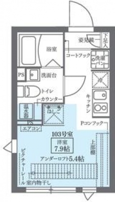 ＣＯＣＯＣＵＢＥ北千住の間取り図