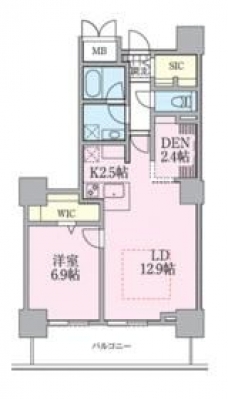 ロイヤルパークスタワー南千住の間取り図