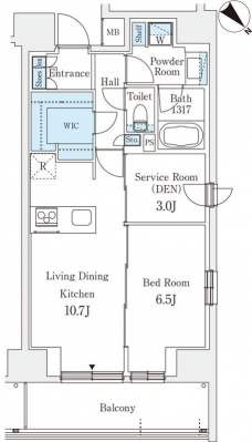 リテラス西日暮里の間取り図