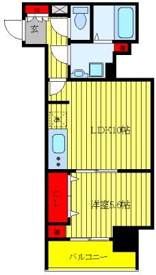 レジェンダリーガーデン赤羽　ウェストビューの間取り図