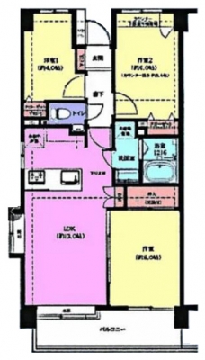川口南町パーク・ホームズの間取り図