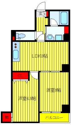 ザ・ヴィラ・オン千駄木スクエアの間取り図