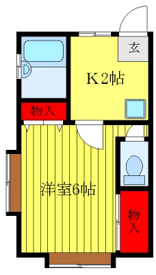 ユアーズ３の間取り図